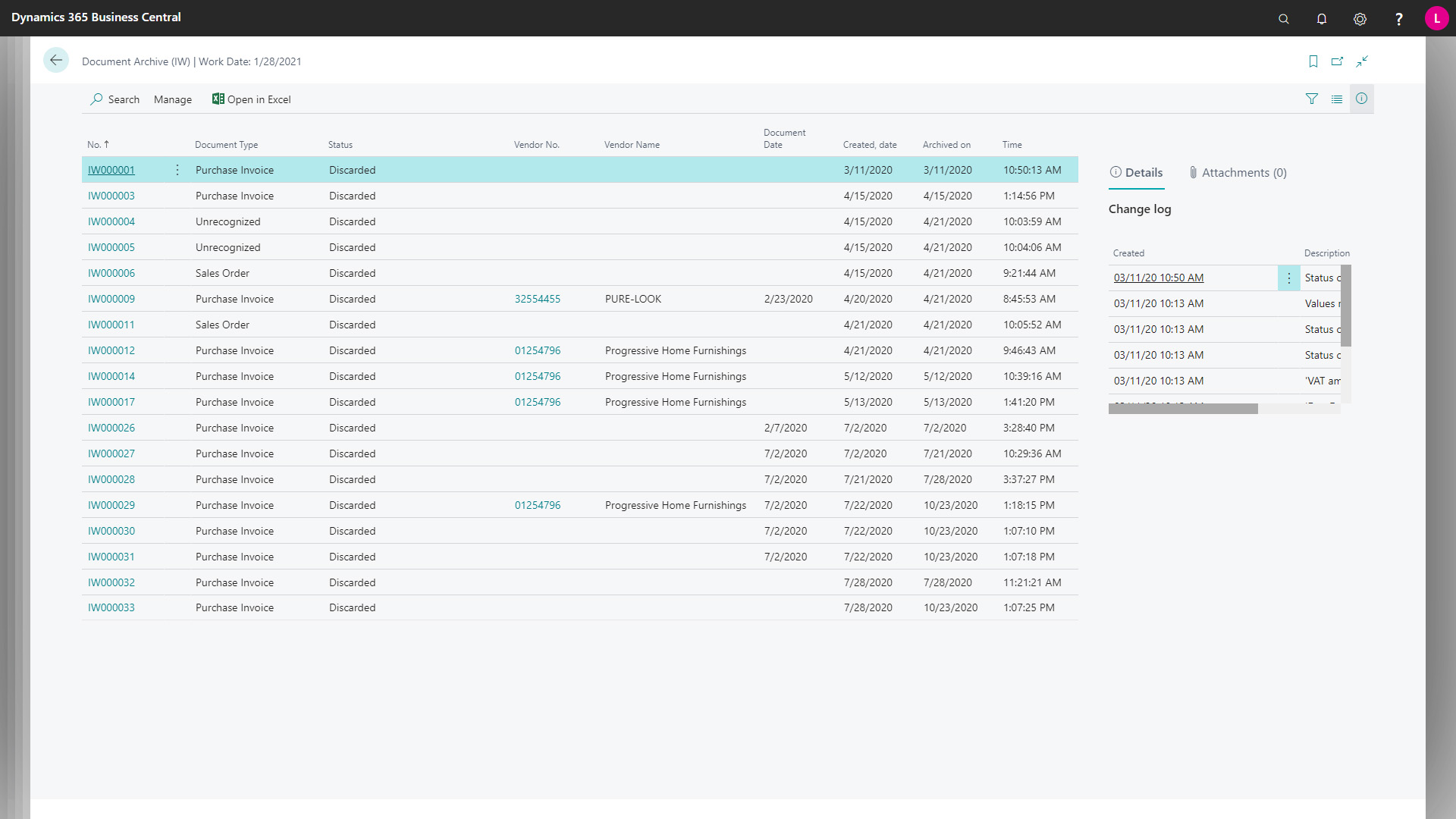 Invoice Workflow Archive