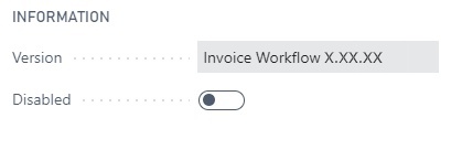 Enable or disable Invoice Workflow