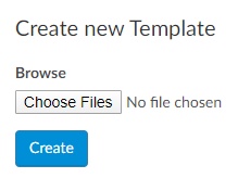 Create new template