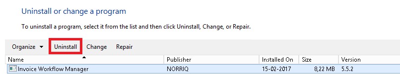 Uninstall